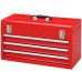 PORTABLE TOOL CHEST, PROFESSIONAL, RED, 3 DRAWERS, (H) 520MM X (W) 300MM X (L) 218MM