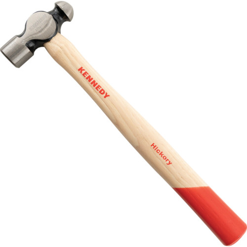 BALL PEIN HAMMER, 1/2LB, HICKORY SHAFT, POLISHED FACE