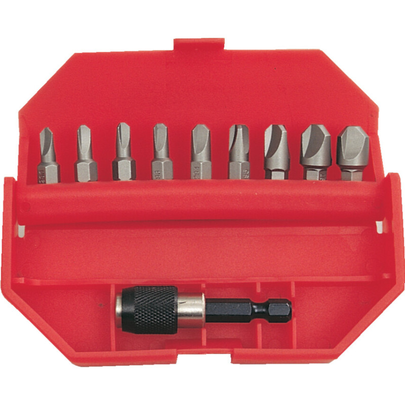 10 PIECE TRI-WING SCREWDRIVER BIT SET