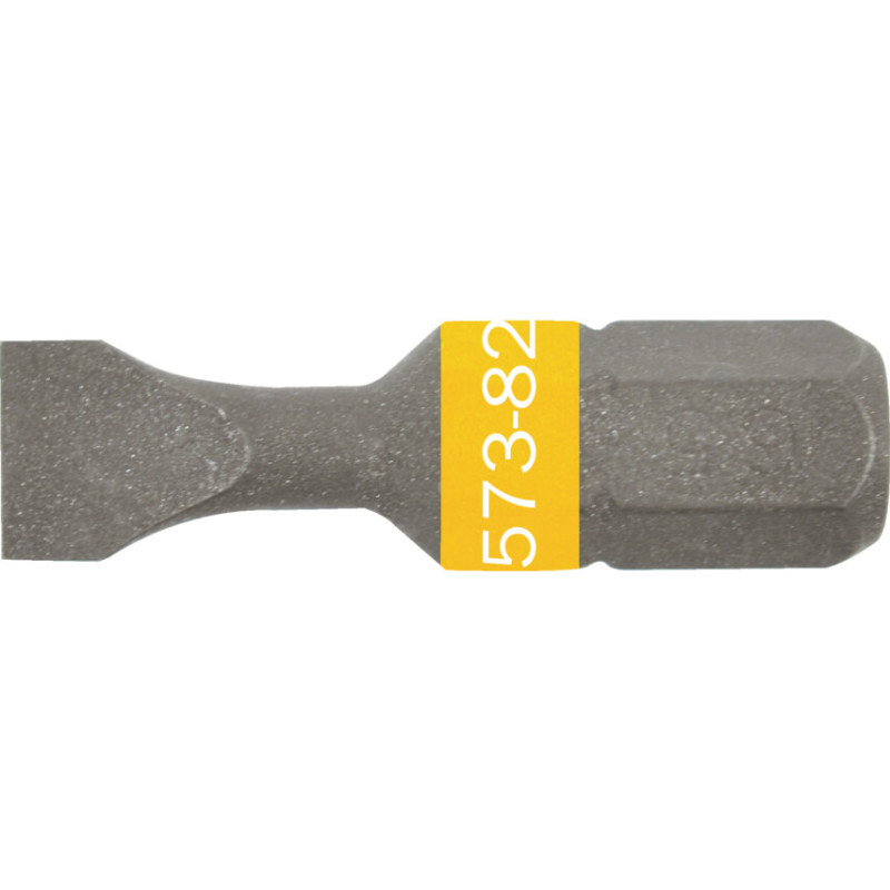 SCREWDRIVER BIT, 0.8 X 4.0, SLOTTED, 1/4" HEX