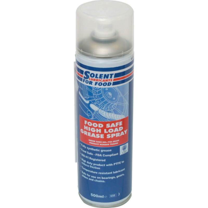 TGA500 , HIGH LOAD GREASE, FOOD SAFE, AEROSOL, 500ML