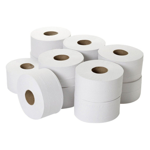 MINI JUMBO TOILET ROLLS 90MMX200M (PACK OF 12)