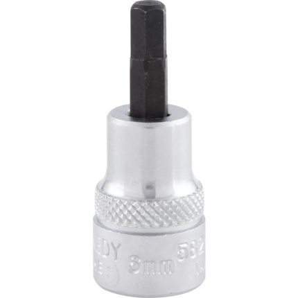 3/8in. Drive,  Hexagon Bit Socket, 3/8in. A/F,  Imperial