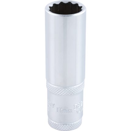 1/2in. Drive,  Bi-Hexagon Socket, 17mm,  Metric,  12 Point