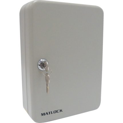 Key Cabinet, 48 Key Capacity, Grey, Steel, 80 x 250 x 80mm