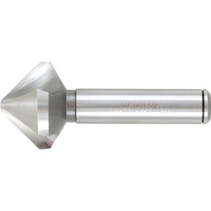 90°, Countersink, 30mm, Straight Shank, 3 fl, Cobalt High Speed Steel