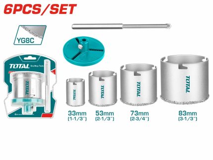 TAC44061 Carbide Gritted Hole Saw Set