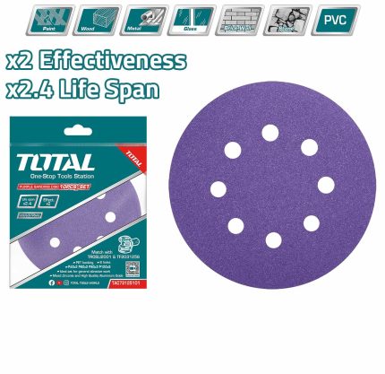 TAC73125101 10 Pcs Purple Sanding Disc