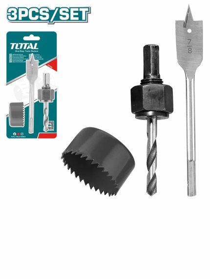 TACSH1031 3 Pcs Lock Installation Hole Saw Set