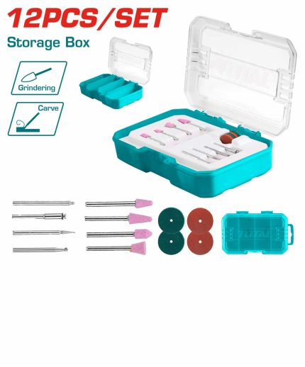 TAKMG2012 12 Pcs Glass & Stone Working Set for Mini Drill