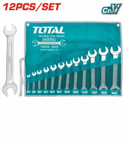 THT1023121 12 Pcs Double Open End Spanner Set
