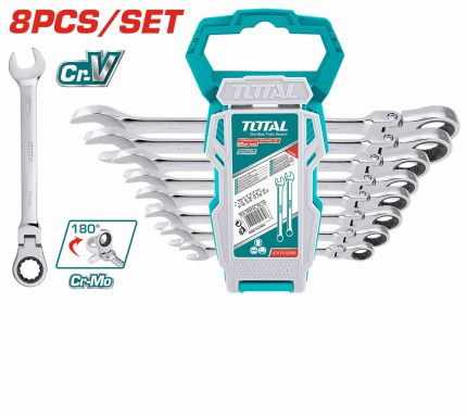 THT102RK586 8 Pcs Flexible Ratchet Spanner Set