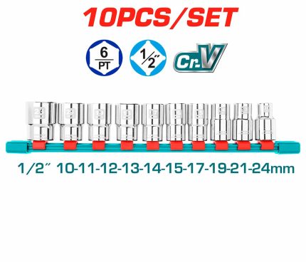 THT121101 10 Pcs 1/2? Socket Set