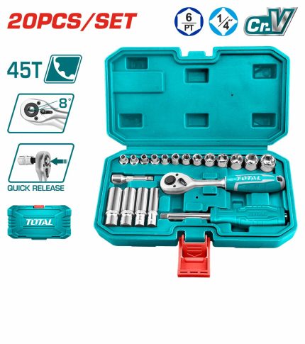 THT141201 20 Pcs 1/4? Socket Set