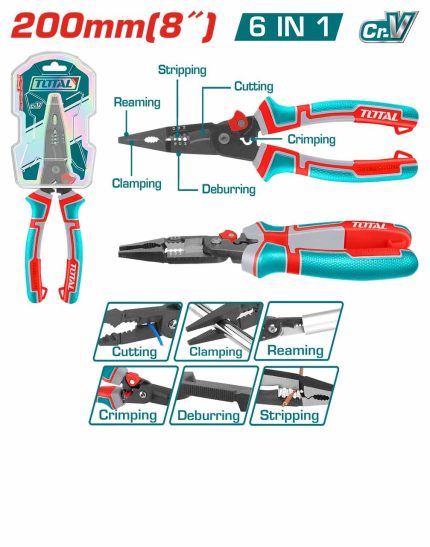 THTMF286 6-in-1 Multi-function Long Nose Pliers