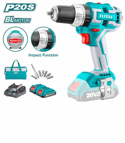 TIDLI20608 Li-ion Brushless Impact Drill