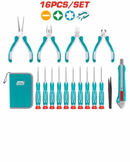 TKTTSK0162 16 Pcs Precision Tools Set