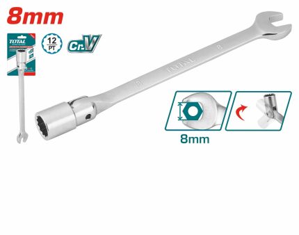 TOESH081 Open End Swivel Head Socket Spanner