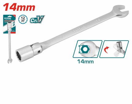 TOESH141 Open End Swivel Head Socket Spanner