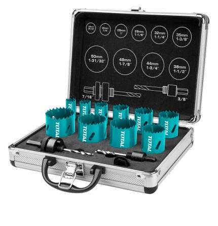 TACSH1121 12 Pcs Bi-metal Hole Saw Set