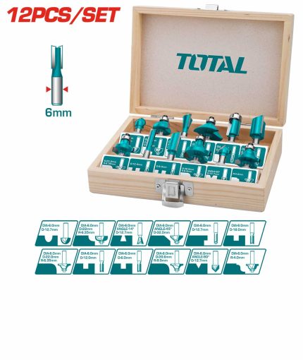 TACSR0121 12 Pcs Router Bit Set
