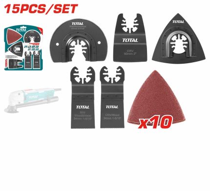 TAKTMT1502 15 Pcs Multi Tool Blade Sets