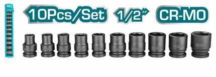 THISTD12101 10 Pcs 1/2? Impact Socket Set