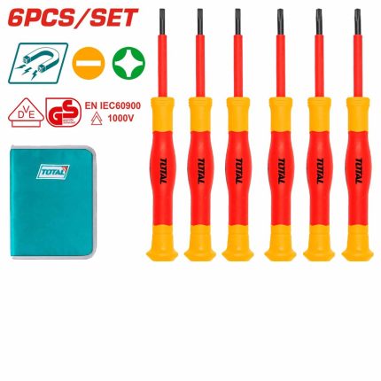 THKIPSD0601 6 Pcs Insulated Precision Screwdriver Set