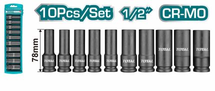 THKISD12102L 10 Pcs 1/2? Deep Impact Socket Set