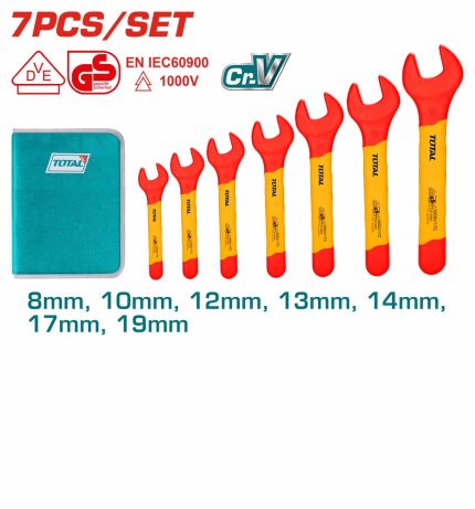 THKISPA0701 7 Pcs Insulated Open End Spanner Set
