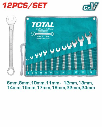 THT1022121 12 Pcs Combination Spanner Set