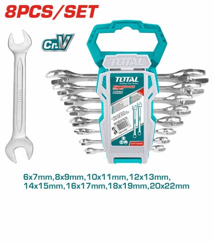 THT102386 8 Pcs Double Open End Spanner Set