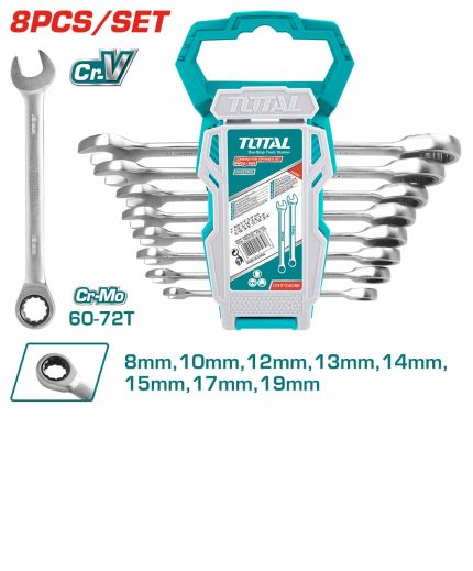 THT102RK086 8 Pcs Ratchet Spanner Set