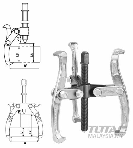 THTGP336 Gear Puller 3 Jaws