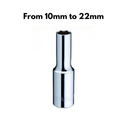 Stanley Deep Socket (1/2" x 10mm x 22mm) 6PTS