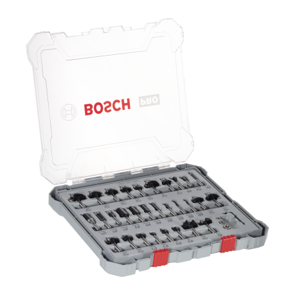 PRO ROUTER BIT MIXED SET, 30 PCS